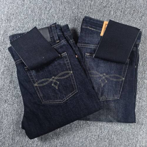 RRL 双R 美式复古 经典indigo皮牌logo刺绣15.3oz男士牛仔裤