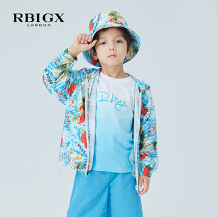 RBIGX瑞比克童装夏季新款海豚花版潮流户外出行儿童外套