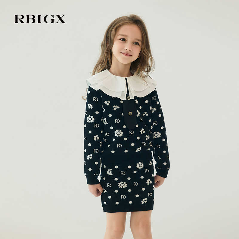 瑞比克字母提花针织毛衫