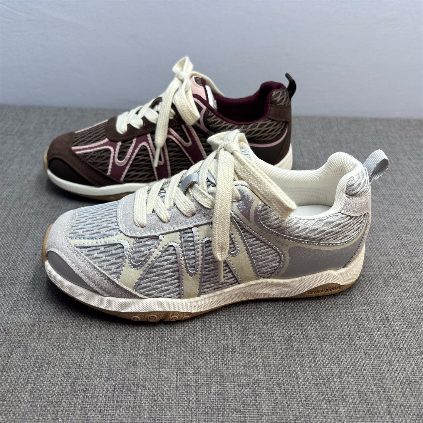 时尚真皮德训鞋女户外运动休闲鞋