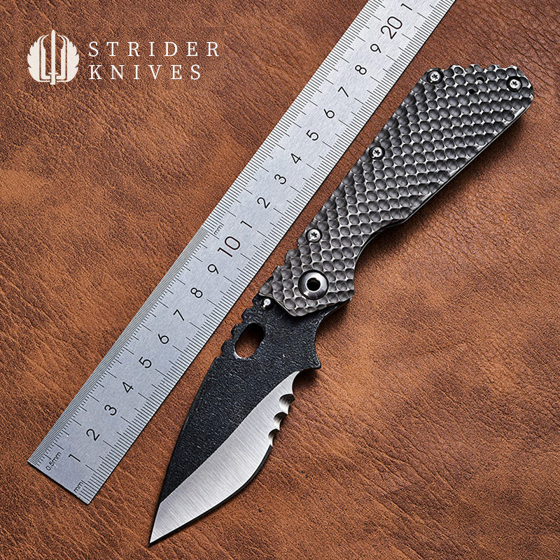 挺进者折刀钛合金手工进口高硬度