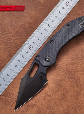 美国MICROTECH微技术正品碳纤维DLC史迪奇战术户外便携野营折叠刀