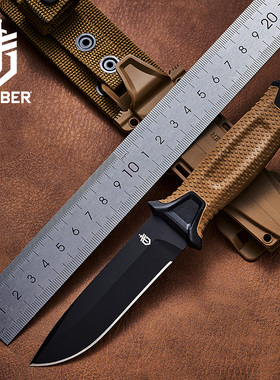 美国进口GERBER戈博1058步兵刀战术防卫随身救援野营求生锋利小直