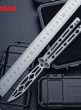 未开刃美国Kershaw卡秀训练5150甩Balisong把玩不开刃多功能工具