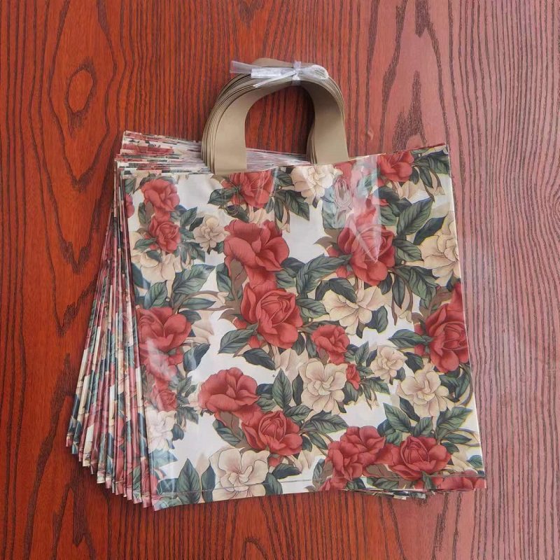 手提袋服装包装袋塑料袋子复古翠花购物袋加厚小包装袋礼品购物袋