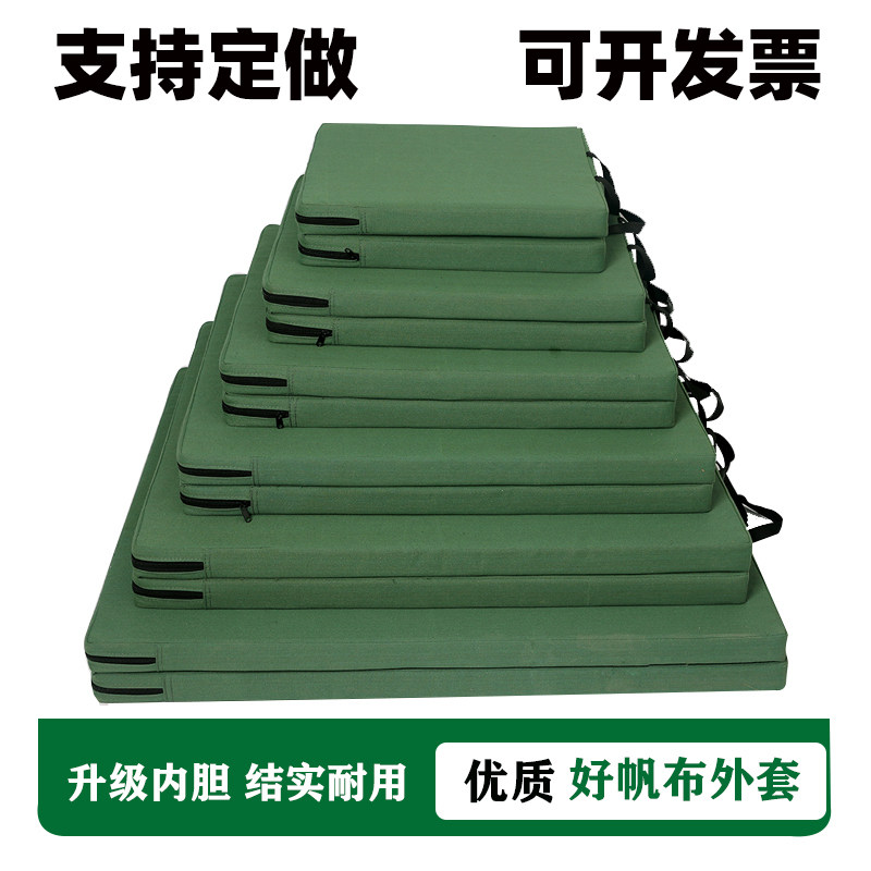 仰卧起坐垫子折叠学生中考体育体操垫儿童家用舞蹈训练帆布海绵垫