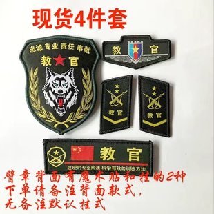 学生团体军训教官标志训练标牌定做胸章领章臂章教官学员牌标