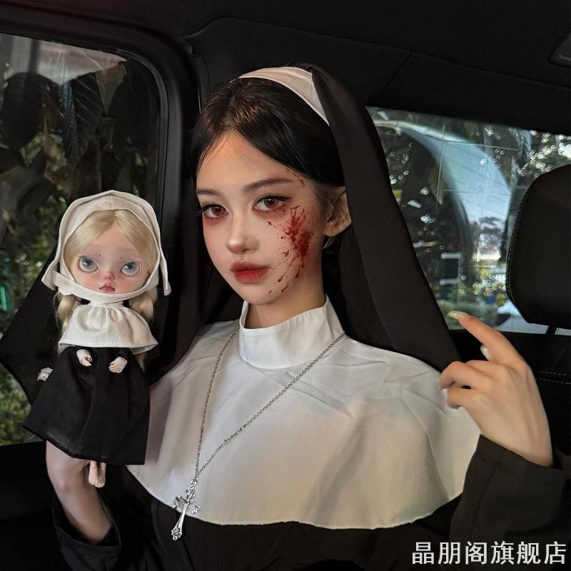 万圣节cosplay服成人服饰衣服性感辣妹套装女款修女装饰角色扮演