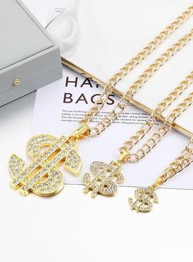 宠物猫咪大金链子狗狗项圈饰品法斗拍照金银色项链巴哥泰迪犬恶霸