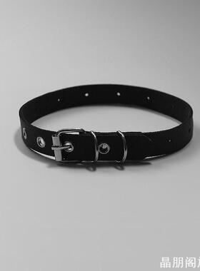 黑色颈带饰品甜酷项链锁骨链夏季潮小众高级感choker圈ins