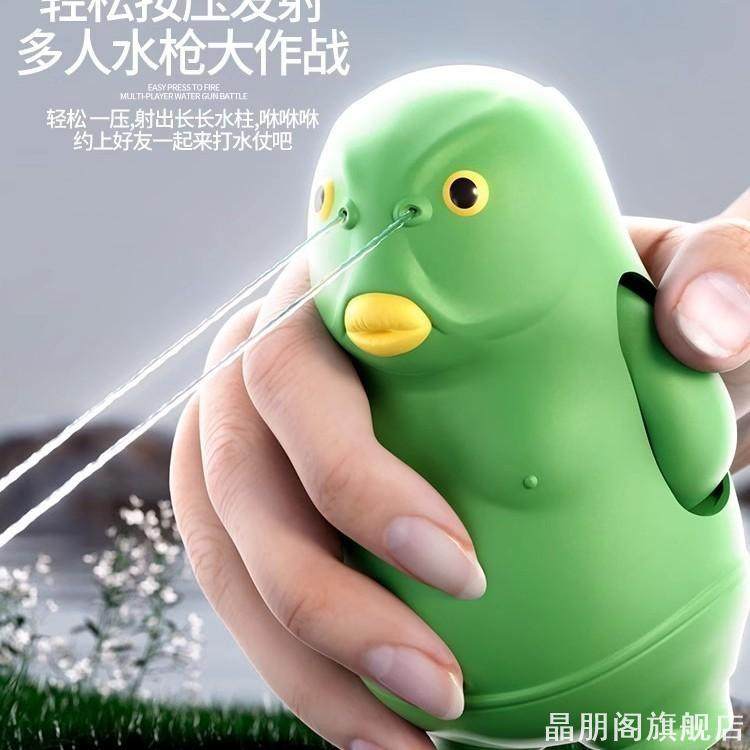 迷你小水枪玩具2025新款绿头鱼儿童喷水枪打水仗神器宝宝玩水装备