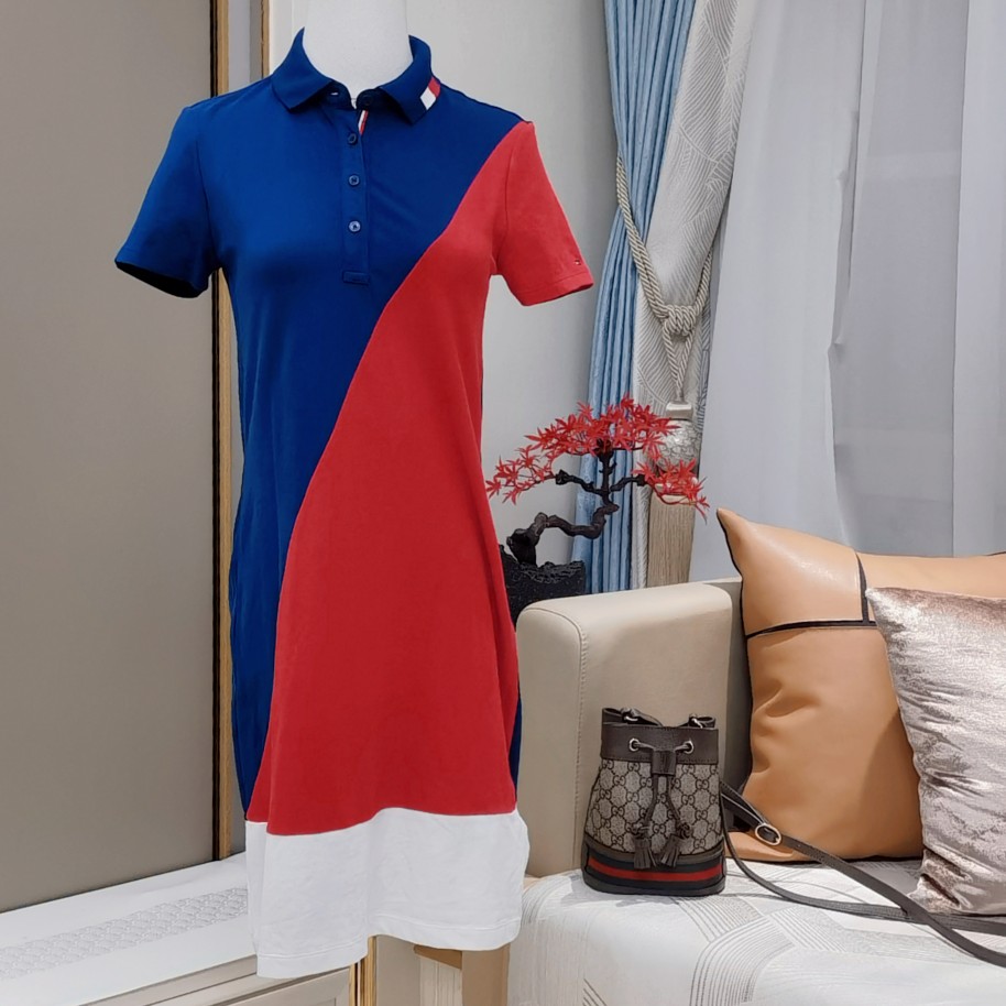 品牌短袖春季折扣服饰连衣裙tomm卜纯棉显瘦polo女同款外出早春