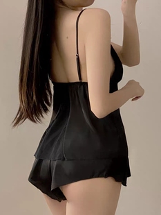 大码女装2025秋冬季新款胖妹妹mm性感吊带睡衣冰丝短裤家居服套装