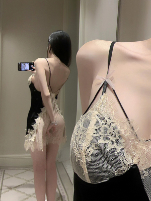 性感吊带睡裙大码胖mm睡衣连衣裙