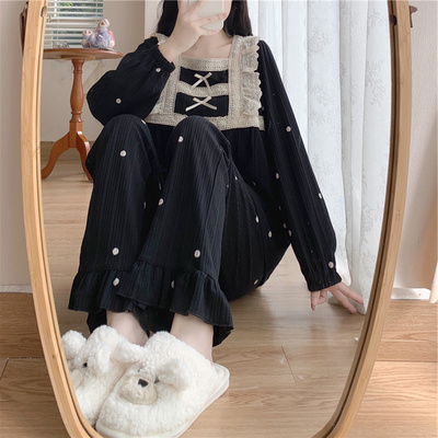 200斤大码胖mm家居服睡衣套装