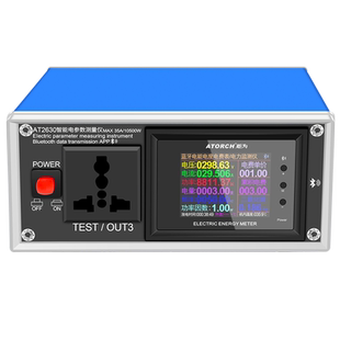 炬为AT2630智能蓝牙数传交流电流电压表万用表电参数测量仪功率计