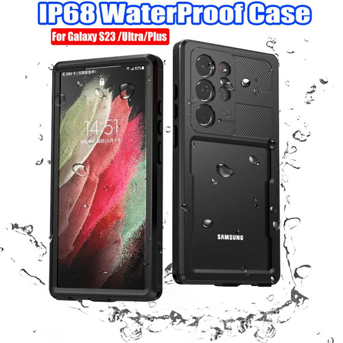防水手机壳适用三星s24Plus游泳保护套户外s23Ultra双面全包防摔Samsung S25Ultra Waterproof Case Cover