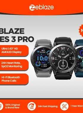 Zeblaze Ares3Pro Voice Calling SmartWatch 24H Health Monitor