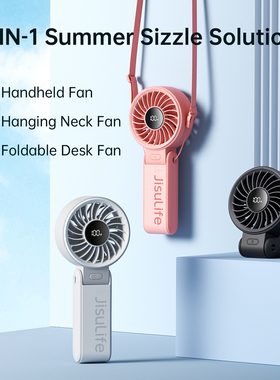 JISULIFE Handheld Fan Life7 USB Mini Fan Foldable Portable
