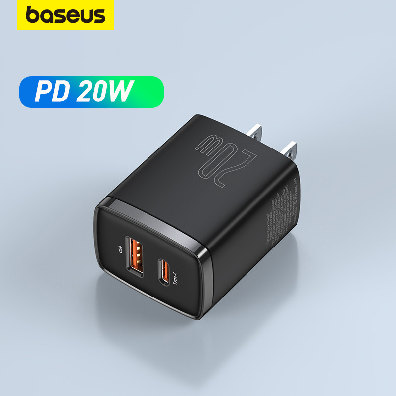 Baseus 20W USB Charger Support Type C PD Fast Charging Dual USB Port Portable Phone Charger For iPho怎么看?