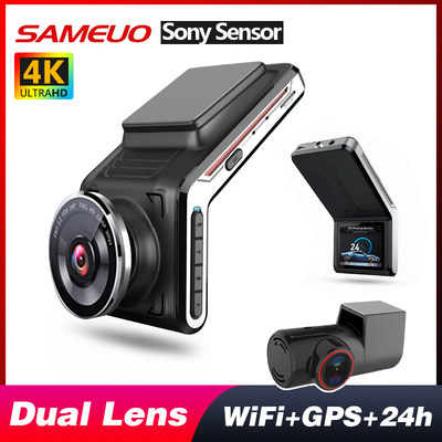 4K/2K Dash Cam WiFi GPS Car Camera DVR 24H Video Recorder