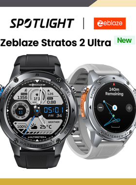 Zeblaze Stratos 2 Ultra GPS Smart Watch 10 ATM Voice Calling