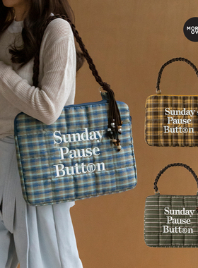 Moreover新款刺绣手提单肩防摔防震笔记本大容量15寸电脑包保护套