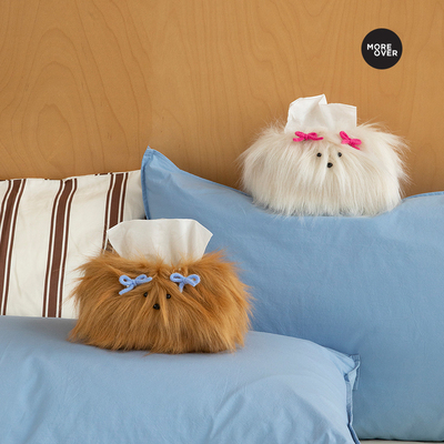 Moreover哈里小狗纸巾盒客厅高档轻奢抽纸盒家用客厅车载纸巾套