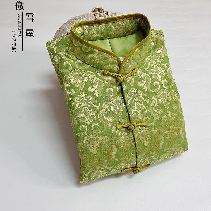 傲雪屋唐装女中国风长袖小棉袄盘扣棉衣中式女装冬季棉袄旗袍上衣