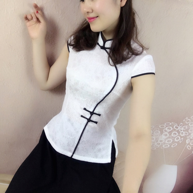 傲雪屋中国风夏款中式复古旗袍短袖上衣改良修身唐装茶人汉服女装|ruв категории Женская одежда, костюм/национальная одежда/театр костюм, костюм/китайский стиль одежды, пальто - от Buy2taobao.com для оказания профессиональной услуги покупки агента Taobao