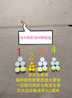 龟药治泡水龟鳄草巴佛浮水拉稀咬肿白腐菌等