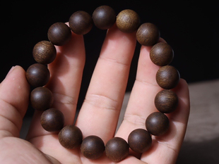 1.2㎝越南富国岛白棋沉香手串23克男女士佛珠手链情侣款送礼收藏