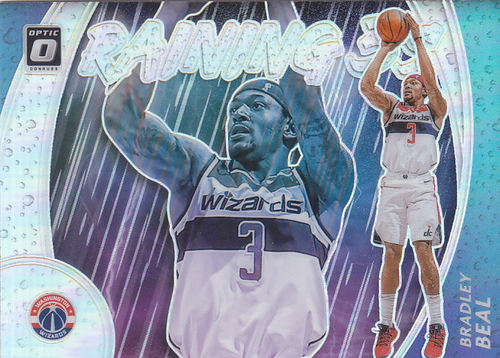 NBA球星卡panini2021Optic三分雨特卡银折#17布拉德利比尔