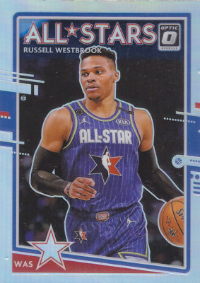 NBA球星卡帕尼尼2021Optic全明星银折特卡#7威斯布鲁克