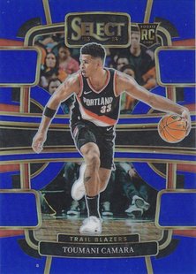 NBA球星卡2324Select一級新秀藍系列銀折湊套 81圖馬尼卡馬拉