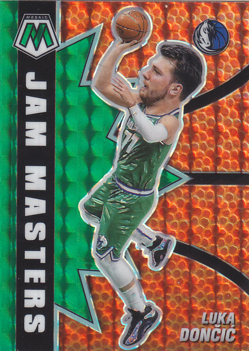 NBA球星卡2021马赛克大头特卡绿折凑套#12东契奇