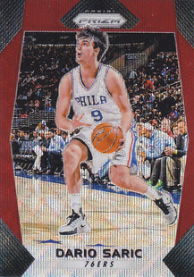 NBA帕尼尼球星卡Prizm1718普卡红波纹凑套 萨里奇 3达里奥