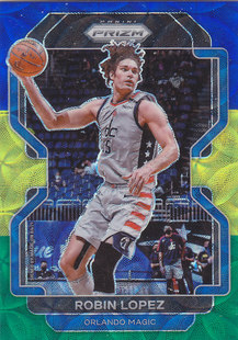 NBA球星卡帕尼尼2122Prizm黄瓜三色折凑套#34鲁宾洛佩兹