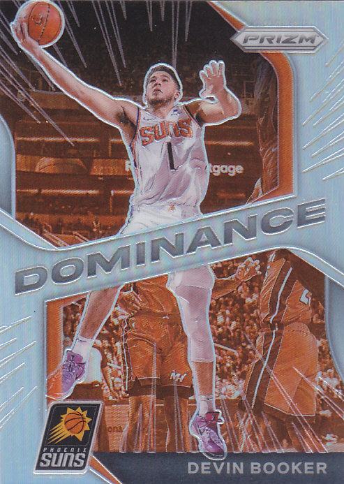 NBA球星卡2021Prizm统治特卡银折#5德文布克