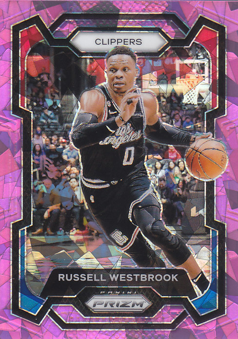 NBA球星卡2324Prizm普卡粉碎冰折射凑套#39威斯布鲁克