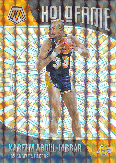NBA球星卡2021马赛克特卡名人堂格子折凑套#17贾巴尔