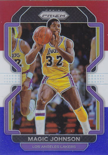 NBA球星卡帕尼尼2122Prizm三色折凑套#248魔术师约翰逊