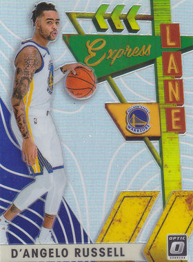 NBA球星卡panini1920Optic快车道银折特卡#21德安吉洛-拉塞尔