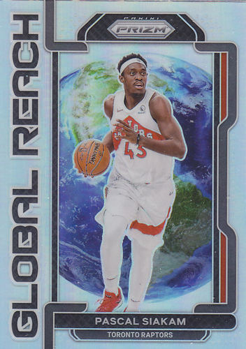 NBA帕尼尼球星卡Prizm2122特卡银折GlobalReach凑套#7西亚卡姆