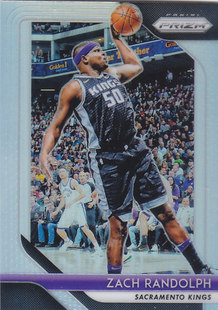 NBA球星卡panini1819Prizm银折#211扎克-兰多夫