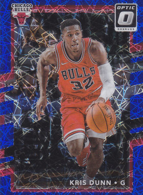 NBA球星卡帕尼尼1718蓝激素折射Optic凑套#21克里斯邓恩