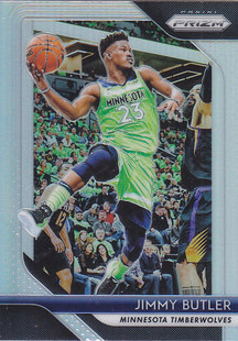 67吉米巴特勒 NBA球星卡panini1819Prizm银折