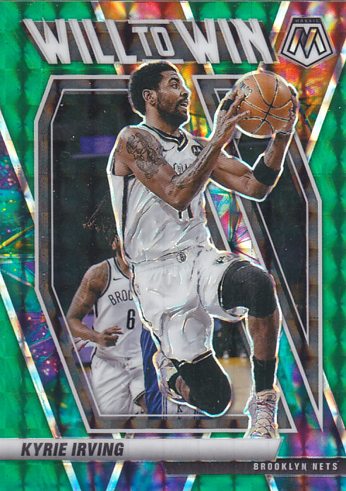 NBA球星卡2021马赛克特卡WillToWin绿折凑套#14欧文