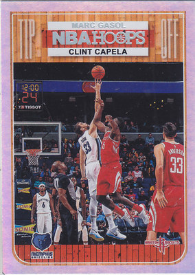 NBA球星卡帕尼尼1819Hoops跳球特卡#9克林特-卡佩拉