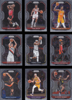 NBA帕尼尼球星卡Prizm2021普卡Base凑套No1-No20